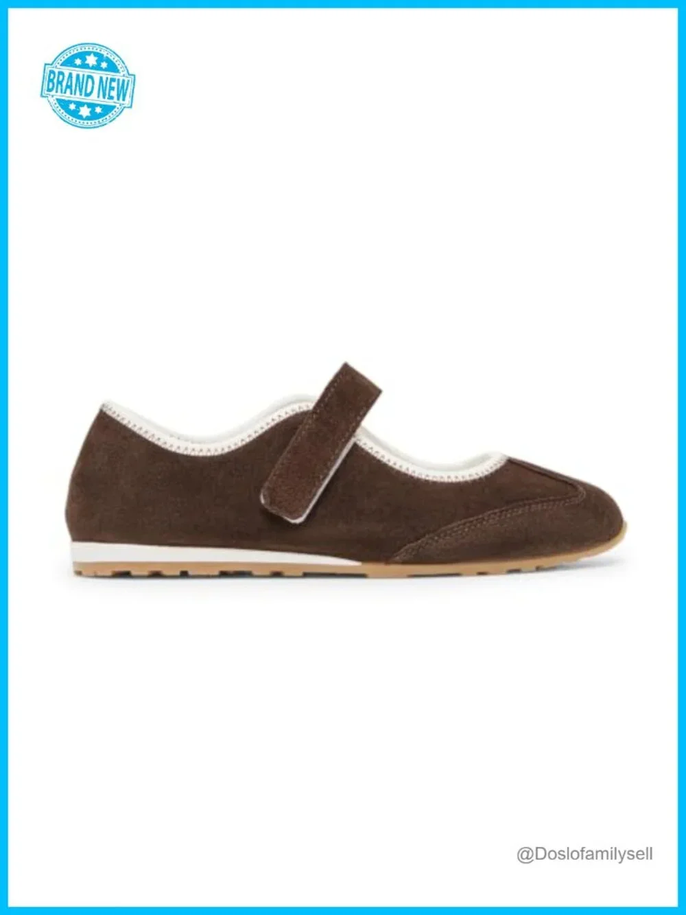 Mary Jane Ballet Flats Slip On Walking Sneakers Faux Suede